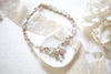 Crystal statement necklace with white opal accents- JOELLE - Treasures by Agnes