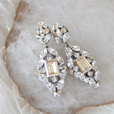 Crystal Statement Wedding Earrings - VALENTINA - Treasures by Agnes