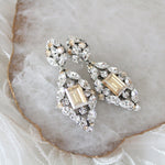 Crystal Statement Wedding Earrings - VALENTINA - Treasures by Agnes