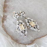 Crystal Statement Wedding Earrings - VALENTINA - Treasures by Agnes