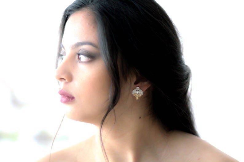 Crystal stud bridal earrings - ARABELLE - Treasures by Agnes