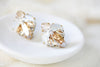 Crystal stud bridal earrings - ARABELLE - Treasures by Agnes