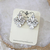 Crystal stud bridal earrings - ATHENA - Treasures by Agnes