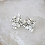 Crystal stud bridal earrings - ATHENA - Treasures by Agnes