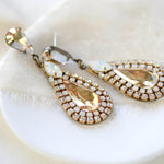 Crystal teardrop wedding earrings - KELSEY - Treasures by Agnes