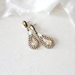 Crystal teardrop wedding earrings - KELSEY - Treasures by Agnes