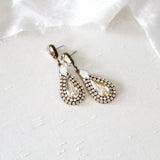 Crystal teardrop wedding earrings - KELSEY - Treasures by Agnes