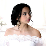 Crystal teardrop wedding earrings - KELSEY - Treasures by Agnes