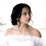 Crystal teardrop wedding earrings - KELSEY - Treasures by Agnes