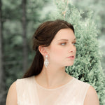 Crystal Vintage style Antique gold Bridal earrings - SAMANTHA - Treasures by Agnes