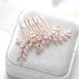 Crystal Wedding hair comb - LANA - Treasures by Agnes
