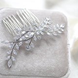 Crystal Wedding hair comb - LANA - Treasures by Agnes