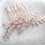 Crystal Wedding hair comb - LANA - Treasures by Agnes