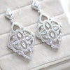 Cubic zirconia Art deco Bridal earrings - EMILY - Treasures by Agnes