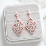 Cubic zirconia Art deco Bridal earrings - EMILY - Treasures by Agnes