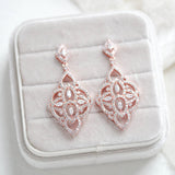 Cubic zirconia Art deco Bridal earrings - EMILY - Treasures by Agnes