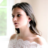 Cubic zirconia Art deco Bridal earrings - EMILY - Treasures by Agnes