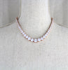Cubic zirconia Bridal Backdrop necklace - SOPHIE - Treasures by Agnes