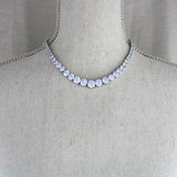 Cubic zirconia Bridal Backdrop necklace - SOPHIE - Treasures by Agnes