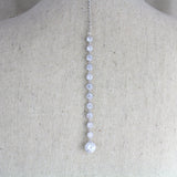 Cubic zirconia Bridal Backdrop necklace - SOPHIE - Treasures by Agnes