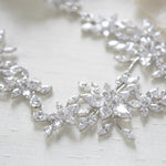 Cubic Zirconia Wedding headpiece - LILY - Treasures by Agnes