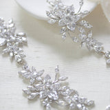 Cubic Zirconia Wedding headpiece - LILY - Treasures by Agnes