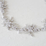 Cubic Zirconia Wedding headpiece - LILY - Treasures by Agnes