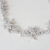 Cubic Zirconia Wedding headpiece - LILY - Treasures by Agnes