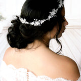 Cubic Zirconia Wedding headpiece - LILY - Treasures by Agnes