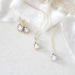 Delicate crystal Bridal backdrop necklace - GIGI - Treasures by Agnes