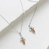 Delicate crystal bridal backdrop necklace - JOYCE - Treasures by Agnes