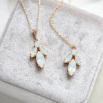 Delicate Swarovski crystal bridal backdrop necklace - JOYCE - Treasures by Agnes