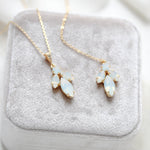 Delicate Swarovski crystal bridal backdrop necklace - JOYCE - Treasures by Agnes
