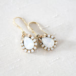 Delicate crystal drop bridal earrings - GIGI - Treasures by Agnes