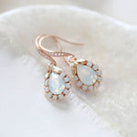 Delicate crystal drop bridal earrings - GIGI - Treasures by Agnes