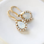 Delicate crystal drop bridal earrings - GIGI - Treasures by Agnes