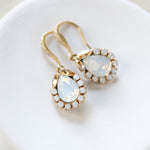 Delicate crystal drop bridal earrings - GIGI - Treasures by Agnes