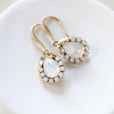 Delicate crystal drop bridal earrings - GIGI - Treasures by Agnes