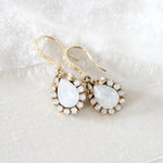 Delicate crystal drop bridal earrings - GIGI - Treasures by Agnes