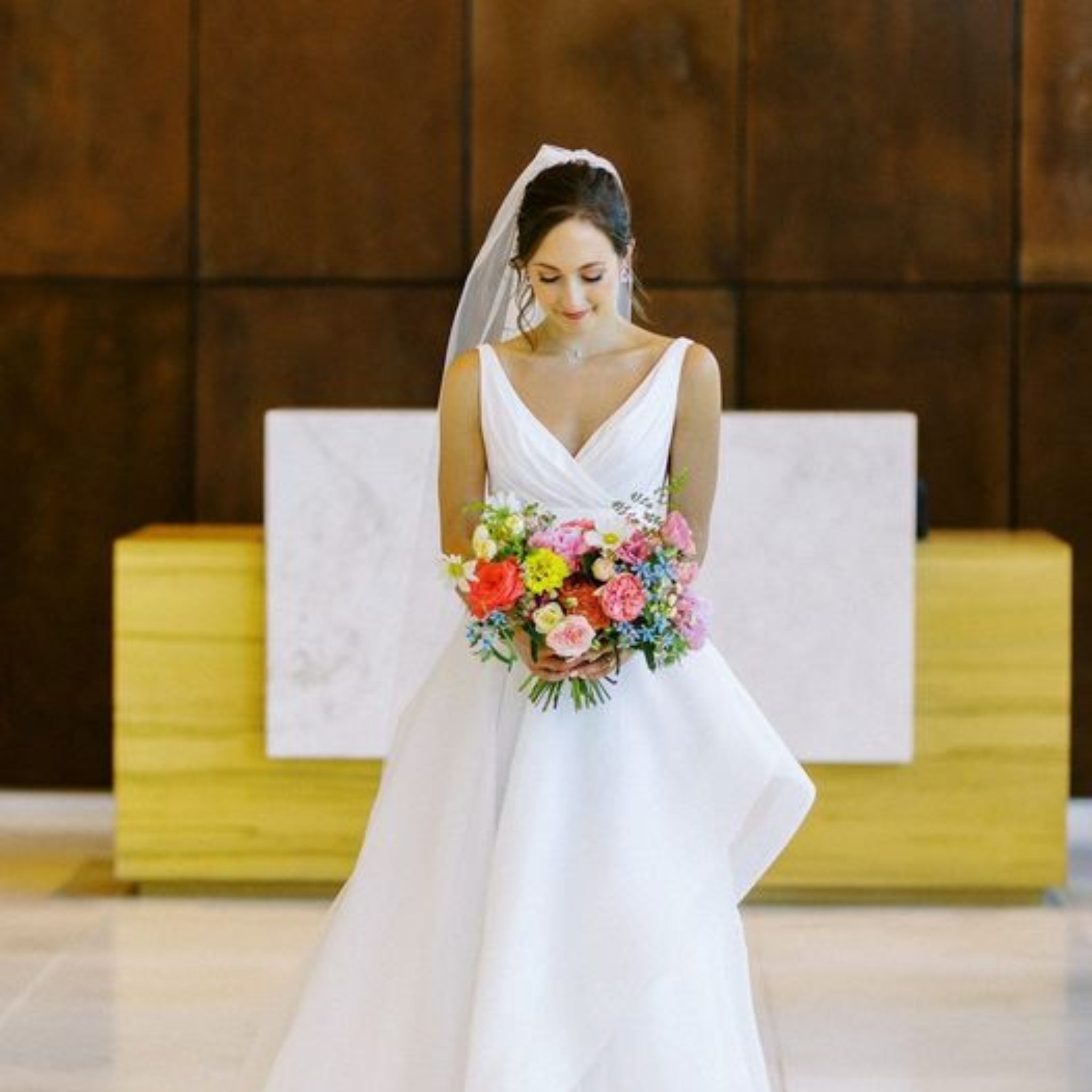 Delicate cubic zirconia Bridal backdrop necklace - KHLOE - Treasures by Agnes
