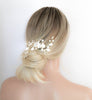 Delicate Floral Bridal hair comb with pearls - JASMINE - Treasures by Agnes