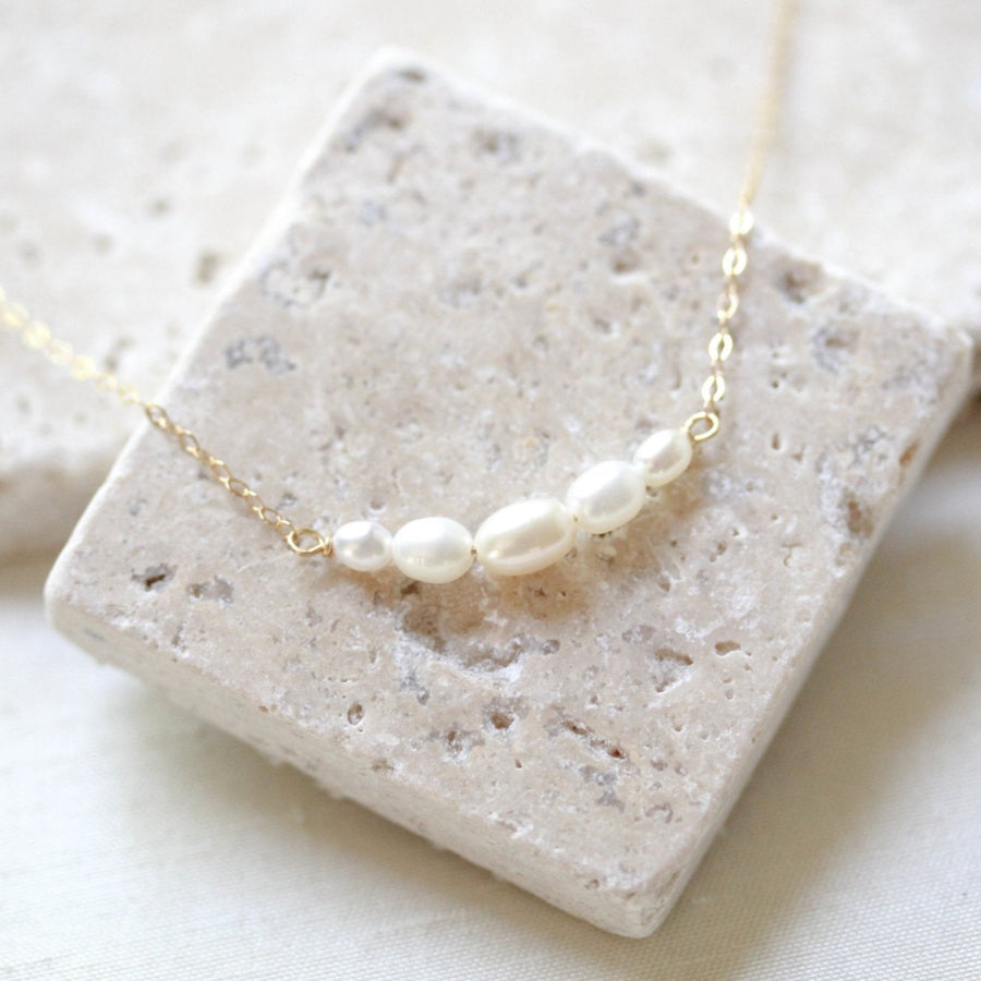 Delicate freshwater pearl necklace - DEMI - Treasures by Agnes