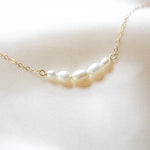 Delicate freshwater pearl necklace - DEMI - Treasures by Agnes