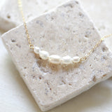 Delicate freshwater pearl necklace - DEMI - Treasures by Agnes