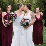 Delicate Rose gold Bridal back necklace - KAYLA
