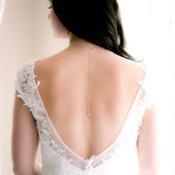 Delicate Rose gold Bridal backdrop necklace - JOSIE - Treasures by Agnes