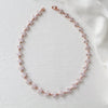 Delicate rose gold cubic zirconia bridal necklace - LAUREN - Treasures by Agnes