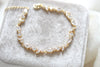 Delicate Rose gold cubic zirconia tennis bracelet - RACHEL