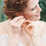 Delicate Rose gold tennis bracelet with marquise stones - LIV - Treasures by Agnes