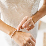 Delicate Rose gold tennis bracelet with marquise stones - LIV - Treasures by Agnes